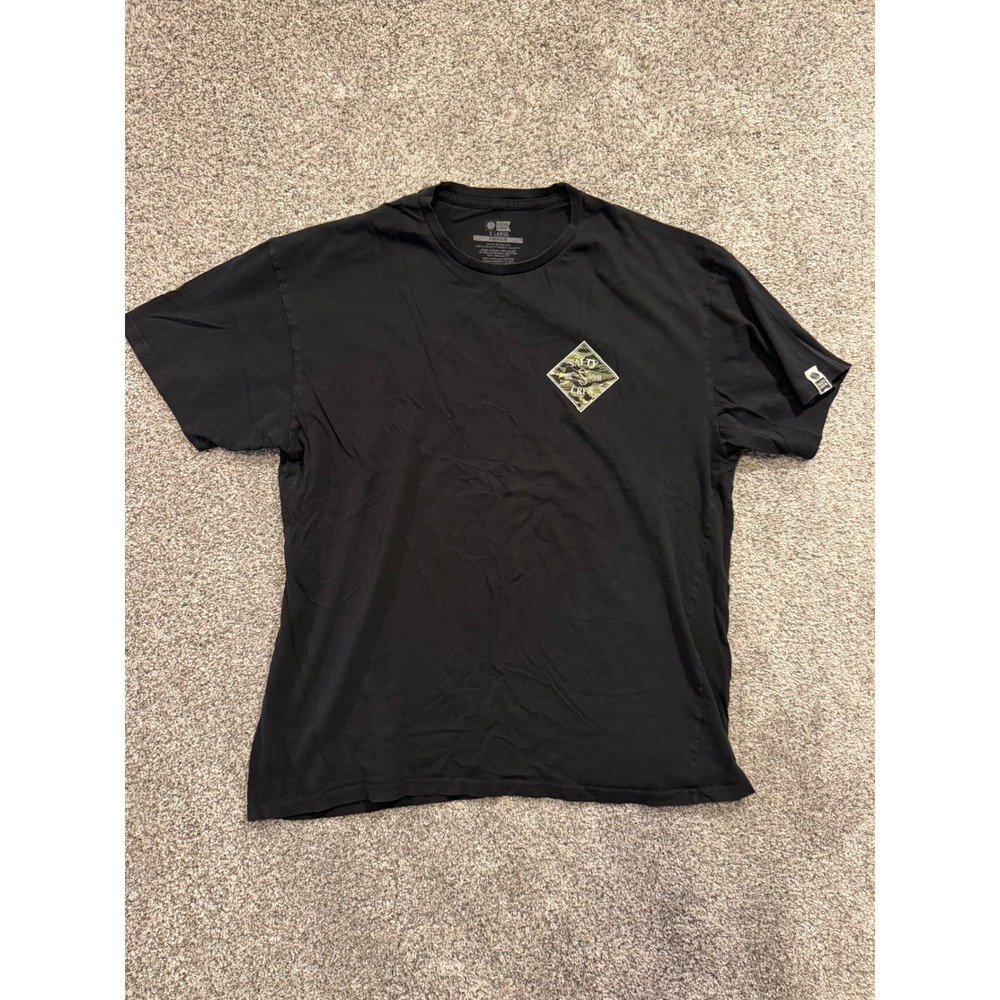 Salty Crew T-Shirt Mens XL Black Sink Swim Camo Diamond Graphic Short Sleeve Tee